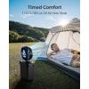 imageKoonie 10 Inch Camping Misting Fan 11L Tank 20000mAh Cooling Battery Floor Fan with Remote 4 Timers 4 Speeds 3 Mist Modes 4590 Oscillation 10 Tilt Portable for Outdoors Patios Travel