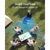 imageKoonie 10 Inch Camping Misting Fan 11L Tank 20000mAh Cooling Battery Floor Fan with Remote 4 Timers 4 Speeds 3 Mist Modes 4590 Oscillation 10 Tilt Portable for Outdoors Patios Travel